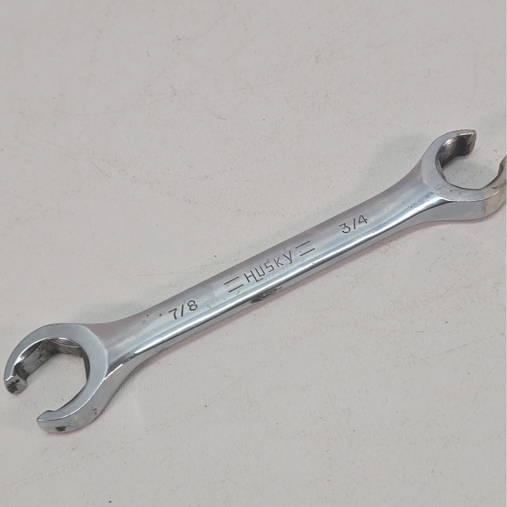HUSKY Open End 6 Pt SAE 3/4"x7/8" Flare Nut Wrench 39024 (Made in USA)
